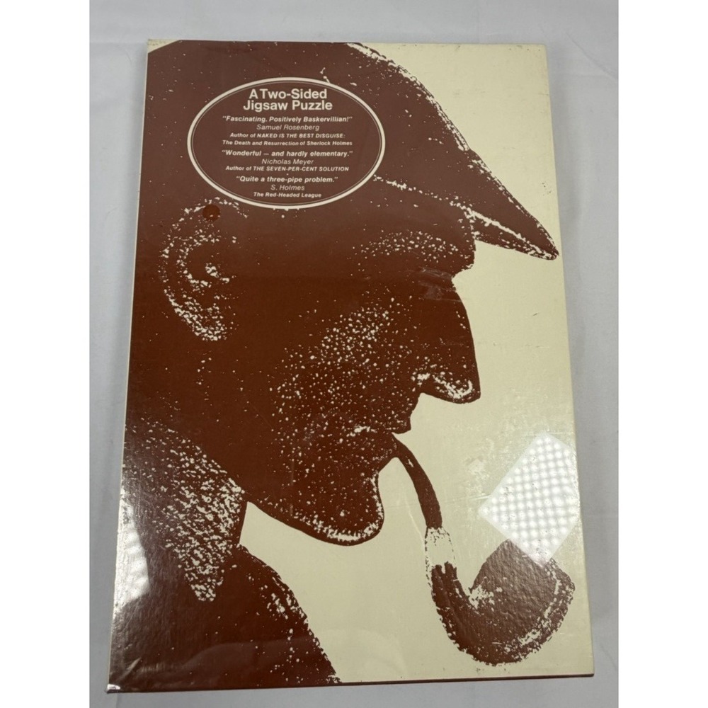 Vintage - Giant 1975 Two-Sided Sherlock Holmes Jigsaw Puzzle No. 221B NEW SEALED